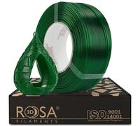 ROSA3D PETG HS Filamento 1,75 mm per stampante 3D, verde bottiglia trasparente Refill 1 kg