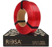ROSA3D PETG Standard High Speed Filamento 1,75 mm per stampante 3d, Transparente Rosso Refill 1kg