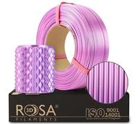 ROSA 3D PLA Magic Silk Filamento 1,75 mm per stampante 3D - Materiali di stampa Leggermente lucidi Biodegradabile Filamenti PLA per stampanti 3D - Filament Printing - Rosa dinamico, 1 kg Ricarica