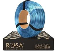 ROSA3D PLA Silk Filamenti 1.75 mm per stampanti 3D - Materiali di stampa Leggermente Lucido Biodegradabile PLA Filamento per stampante 3d - Filament 3D Printing Materials - Blu navy, 1 kg Ricarica