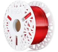 ROSA3D PLA Silk Filamenti 1.75 mm per stampanti 3D - Materiali di stampa Leggermente Lucido Biodegradabile PLA Filamento per stampante 3d - Filament 3D Printing Materials - Rosso, 0,5 kg Bobina