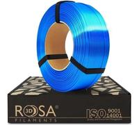 ROSA3D PLA Silk Filamenti 1.75 mm per stampanti 3D - Materiali di stampa Leggermente Lucido Biodegradabile PLA Filamento per stampante 3d - Filament 3D Printing Materials - Blu, 1 kg Ricarica
