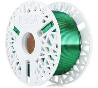 ROSA3D PLA Silk Filamenti 1.75 mm per stampanti 3D - Materiali di stampa Leggermente Lucido Biodegradabile PLA Filamento per stampante 3d - Filament 3D - Verde smeraldo, 0,5 kg Bobina