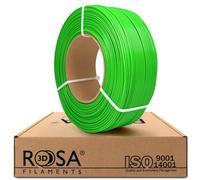 ROSA 3D PLA Starter Filamenti 1,75 mm per stampanti 3D - Materiali di stampa Leggermente Lucido Biodegradabile Filamento PLA per stampante 3D - Filament 3D - Verde, 1 kg Refill