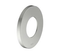 Rosace murale KEUCO surdimensionnée pour robinets et mitigeurs thermostatiques de douche encastrés, ronde, 59553, 59556060091, 59556060091, Colorazione: finitura acciaio inox