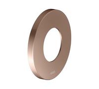 Rosace murale KEUCO surdimensionnée pour robinets et mitigeurs thermostatiques de douche encastrés, ronde, 59553, 59556290091, 59556290091, Colorazione: rosso oro spazzolato