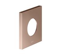Rosace murale KEUCO surdimensionnée pour vannes et robinets de douche thermostatiques encastrés, carrée, 59556290092, 59556290092, Colorazione: rosso oro spazzolato