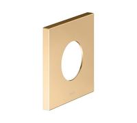 Rosace murale KEUCO surdimensionnée pour vannes et robinets de douche thermostatiques encastrés, carrée, 59556250092, 59556250092, Colorazione: ottone spazzolato