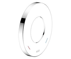 Rosace murale surdimensionnée KEUCO pour mitigeur monocommande et mitigeur de douche encastré, rond, 59551010091, 59551010091, Colorazione: Cromato