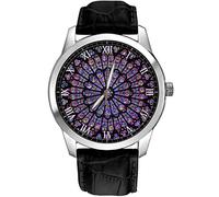 Rosace Rose Window della Cattedrale Notre-Dame di Parigi Simbolico Orologio da polso da collezione in ottone