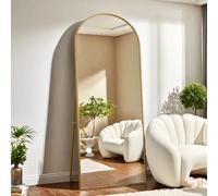 Rosahqnda Specchio a figura intera 53x162 cm Specchio da terra, Montaggio a parete, Levigatura, Specchio da pavimento, Corpo intero come specchio cosmetico