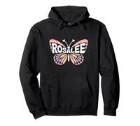Rosalee Butterfly - Personalizzato Carino Nome Word Art Felpa con Cappuccio
