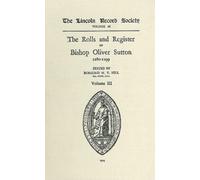 Rosalind M.T. H Rolls and Register of Bishop Oliver Sutton 12 (Copertina rigida)
