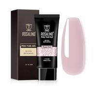 ROSALIND Poly Nail Gel Estensione Unghie 80 ml Piggy Pink UV LED Gel Builder Poligel per Professionisti Salone Manicure fai-da-tesa-casa Regalo per Le Amanti