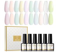 ROSALIND Smalti Semipermanenti Per Unghie 10 Colori Smalto Semipermanente Macaron Rosa Blu Verde Semipermanente Unghie 8ml UV LED Gel Smalti Per Unghie