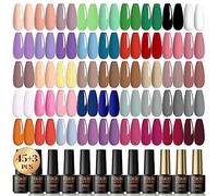 ROSALIND Smalto Semipermanente 48pz, con Base e Top Coat, Matt Coat, per unghie in gel UV LED Verde Grigio Nudo Autunno Inverno Nail Art