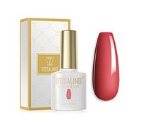 ROSALIND Smalto Semipermanente per Unghie Rosso Colori, 15ml UV LED Soak Off Smalti Semipermanenti per Unghie Gel Polish Manicure Nail Art
