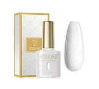 ROSALIND Smalto Semipermanente Smalti Semipermanenti per Unghie Bianco Latte 15ml UV LED Soak Off Smalto per Unghie a Lunga Durata Resistente Alle Scheggiature
