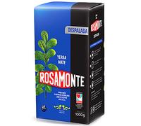 Rosamonte Yerba Mate Tè Despalada 1kg (1000g) + Campione Regalo (40g):Ricco di antiossidanti e vitamine, accelera il metabolismo, senza zucchero | Argentina
