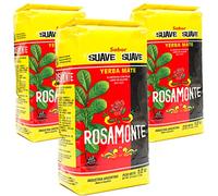 Rosamonte Yerba Mate Tè Suave 1.5kg (3 x 500g) | Set Mate Argentino | Bevanda disintossicante ed energetica