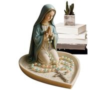 Rosarie - Rosario Cattolico Di Gesù Dalla Resina Sintetica | Porta Di Stoccaggio Multifunzionale Per Uomini Insegnanti Studenteschi Alla Scrivania Idea Regalo Per Ufficio Soggiorno Natale