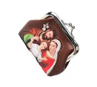 Rosario cattolico sacchetti portamonete perline titolare borsa con bacio religioso gioielli scatola di immagazzinaggio per collana sacchetto di preghiera