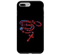 Rosario con bandiera americana cattolica Custodia per iPhone 7 Plus/8 Plus
