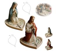 Rosario della Vergine Maria, elegante scatola di preghiera per camera da letto, soggiorno, ufficio, decorazione per scrivania, regalo religioso perfetto per la coltivazione spirituale personale