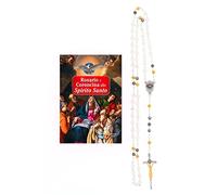 Rosario e Coroncina allo Spirito Santo con Corona Devozionale - Libro di Preghiere Cattoliche sui Sette Doni - Confezione Tascabile Editrice Shalom