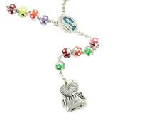 Rosario Eau de Lourdes con un angelo, Alluminio