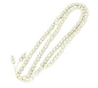 Rosario Musulmano 99 Grani Articolo Forniture per Strumenti Preghiera Braccialetti Islamici in Resina Braccialetti Foglia di Metallo Dorato (Beige)