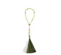 Rosario musulmano Tasbih 33 perline in nylon AMN-184 per preghiera islamica dhikr Misbaha con nomi di Allah Muhammad incisi sulla religione islamica Eid Ramadan regalo, 33 Beads, Vetro Metallo Seta,