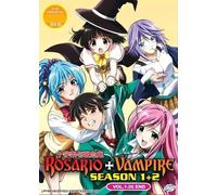 Rosario + Vampire Stagione 1-2 DVD anime completo [doppiato in inglese]