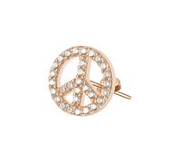 Rosato Bronze single Orecchini with zircons Peace Storie RZO024