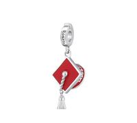 Charm ROSATO STORIE in argento - RZ133R CAPPELLO LAUREA Silver