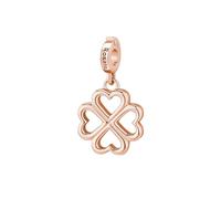 Rosato Charm Donna In Argento Con Simbolo Quadrifoglio | Collezione Storie - RZ007
