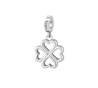 Rosato Charm Donna In Argento Con Simbolo Quadrifoglio | Collezione Storie - RZ007R