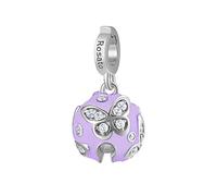 ROSATO Ciondolo Charm a Forma di Campanellino in Argento e Zirconi