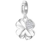 Rosato Silver Ciondolo con zircons Storie RZ182R four-leaf clover