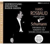 Rosbaud Hans Dir - Sinfonie E Concerti - Rosbaud Dirigiert Schumann