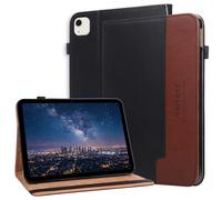 Rosbtib Custodia per iPad Air 11" M4/M3/M2 2026/2025/2024 Custodia nera e | Custodia modello iPad Air 11 2026/2025/2024 da 11 pollici con slot per schede e cavalletto in pelle PU di alta qualità per