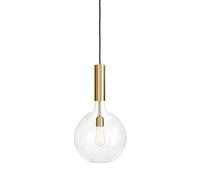 Rosdala Lampadario Grande - Vetro Trasparente e Ottone Lucido
