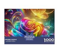 Rose 1000 Pezzi Decorazione Artistica Da Parete Per Soggiorno, Classici, Giochi Rilassamento Perfetto Per Appassionati Di Esperti Divertimento Plant Theme Per Adulti E Bambini Da 14 Anni E Più Diverte