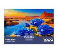 Rose 1000 Pezzi Puzzle Classici Animali Divertenti Per Uomo E Donna Qualità Premium Per Adulti E Bambini Da 14 Anni E Più Decorazione Domestica Regalo Giocattolo Colorato Per La Famiglia 38x26cm/100