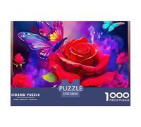 Rose 1000 Pezzi Puzzle Gioco Educativo Classico Jigsaw Puzzles Gioco Di Sfida Unica Per Adulti E Bambini 38x26cm/1000pcs
