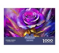 Rose 1000 Pezzi Puzzle Gioco Educativo Classico Jigsaw Puzzles Gioco Di Sfida Unica Per Regali Di Viaggio, Presente 70x50cm/1000pcs