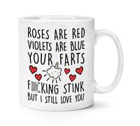 Rose Are Red Viole Sono Blu Tuo Farts F-Ing Stink 284ml Tazza Valentines