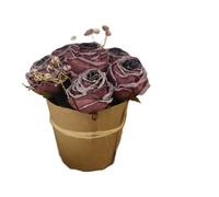 Rose Artificiali in Vaso Fiori di Seta Realistici per Decorazione Casa ed Eventi