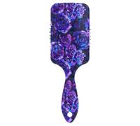 Rose astratte viola e blu nello stile del cubismo pittura dettagliata con uno sfondo scuro che mostra un motivo floreale in colori vivaci altamente dettagliati con pennellate ricche come un