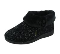 Rose Bank Pantofole Donna In Memory Foam Karen, Nero Grigio